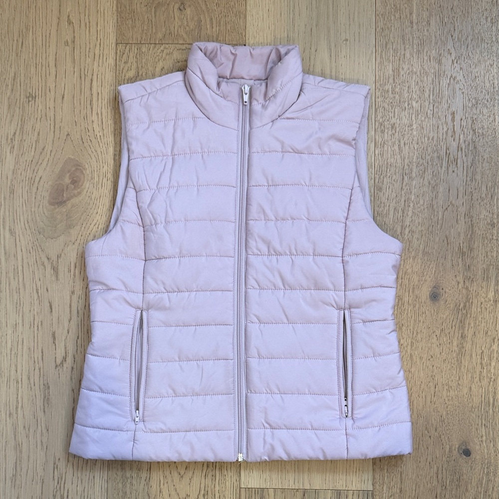 LOFT Women's Blush Pink Quilted Vest Size S